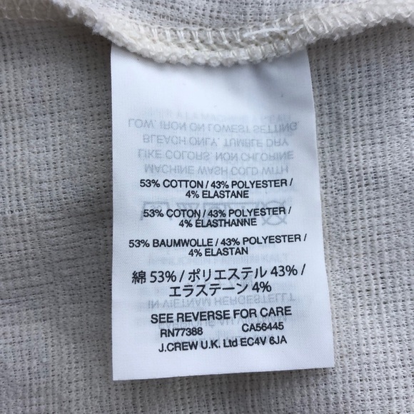 Madewell Creme Ruffle Sleeve Button Front Top, Small - Picture 6 of 7